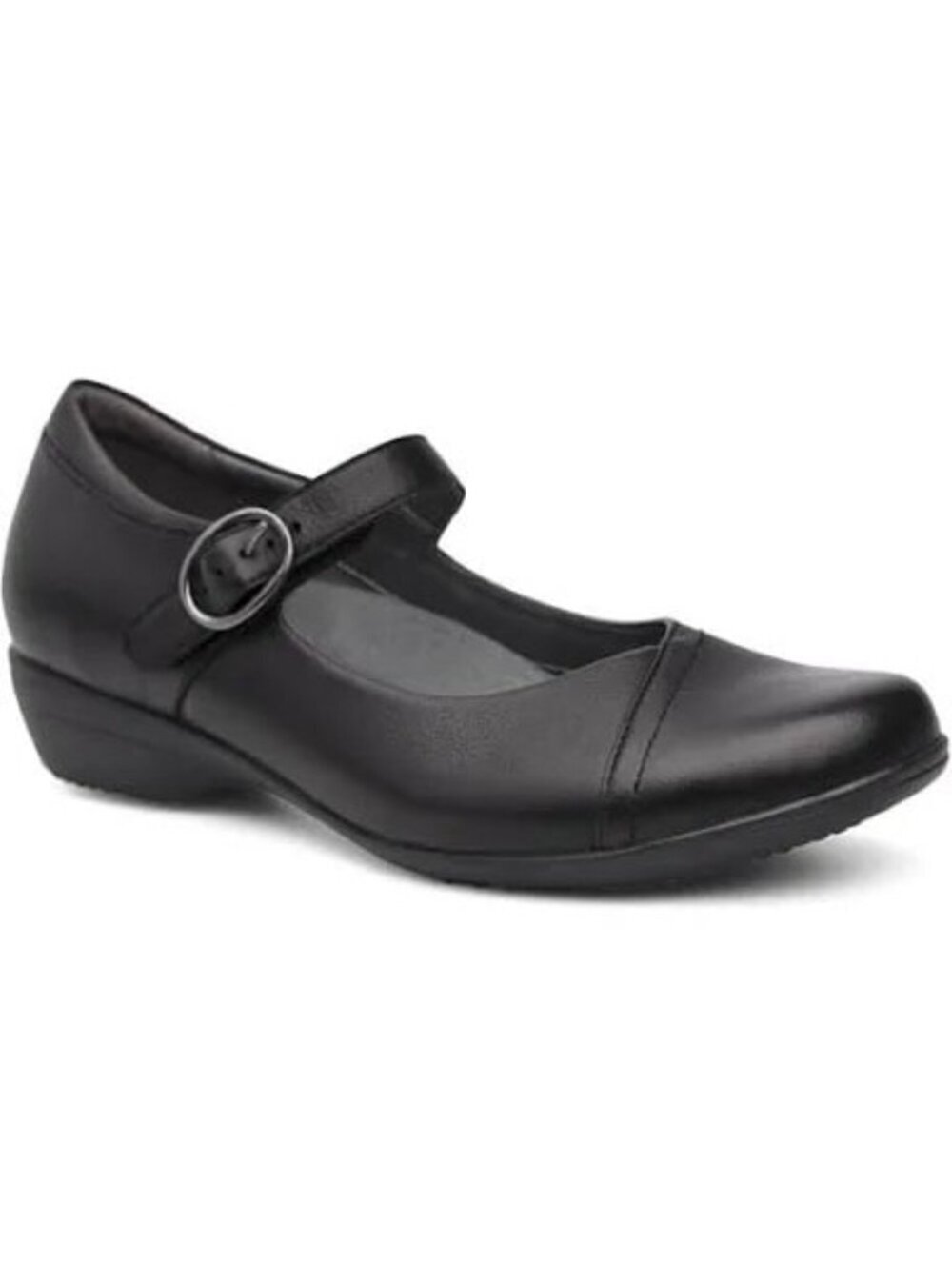 Dansko Fawna Black Leather Mary Jane Comfort Shoes Clogs Women Size US 11 EU 42